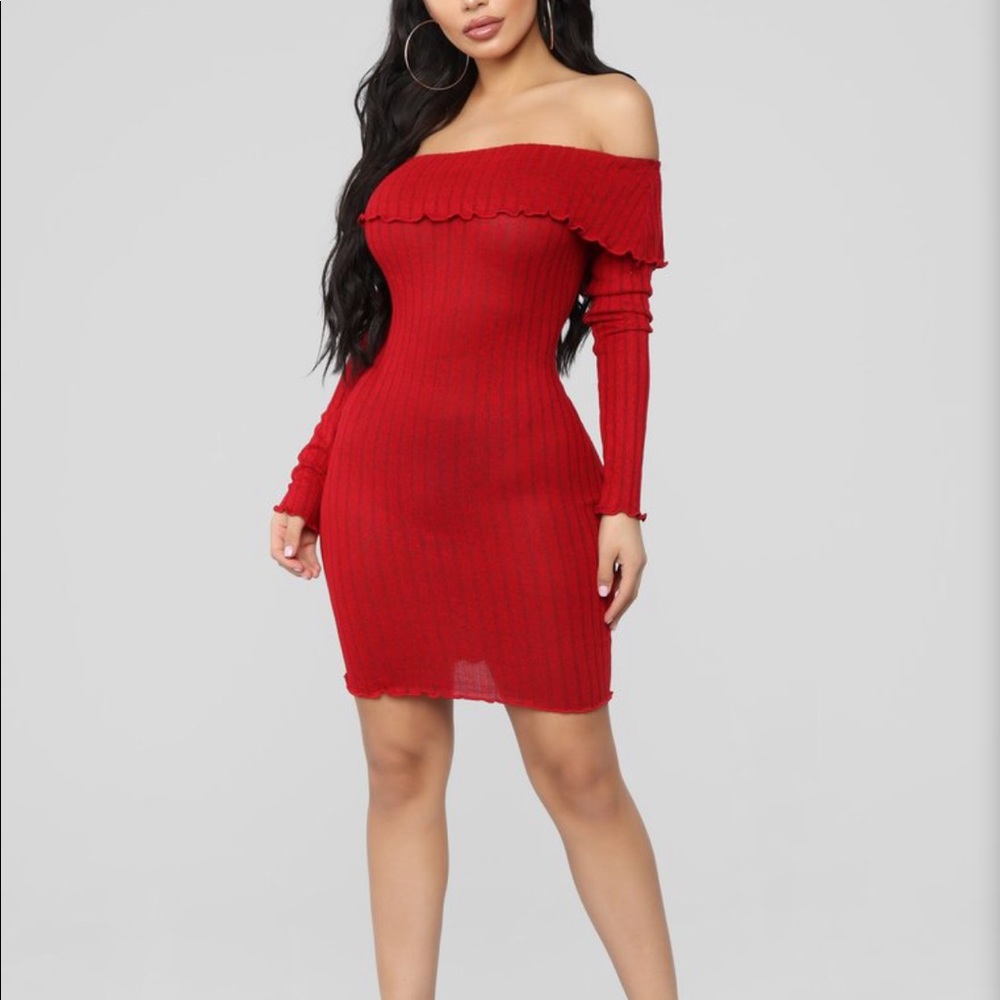 Off the shoulder dress
